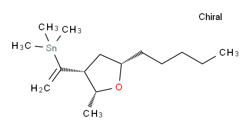 trimethyl(1-((2R,3R,5S)-2-methyl-5-pentyltetrahydrofuran-3-yl)vinyl)stannane
