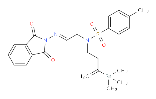 (E)-N-(2-((1,3-dioxoisoindolin-2-yl)imino)ethyl)-4-methyl-N-(3-(trimethylstannyl)but-3-en-1-yl)benzenesulfonamide