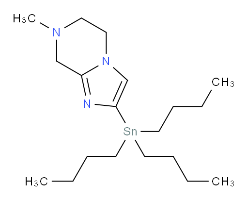 7-methyl-2-(tributylstannyl)-5,6,7,8-tetrahydroimidazo[1,2-a]pyrazine