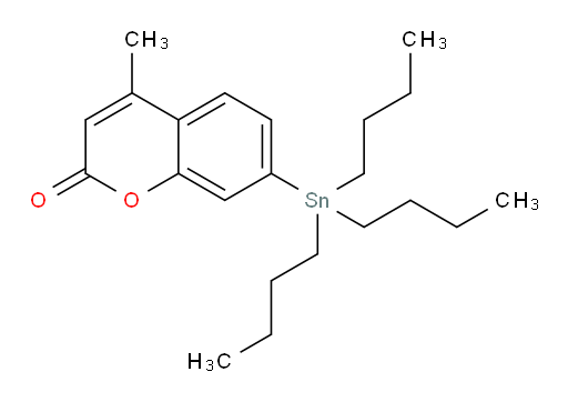 4-methyl-7-(tributylstannyl)-2H-chromen-2-one