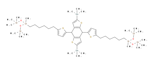 3,3'-((5,5'-(2,6-bis(trimethylstannyl)-4,8-dihydrobenzo[1,2-b:4,5-b']dithiophene-4,8-diyl)bis(thiophene-5,2-diyl))bis(hexane-6,1-diyl))bis(1,1,1,3,5,5,5-heptamethyltrisiloxane)