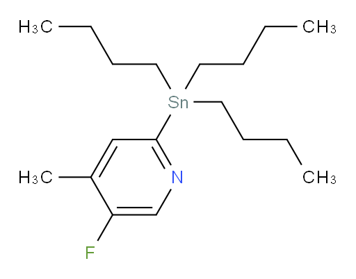 5-fluoro-4-methyl-2-(tributylstannyl)pyridine