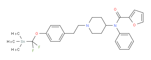 N-(1-(4-(difluoro(trimethylstannyl)methoxy)phenethyl)piperidin-4-yl)-N-phenylfuran-2-carboxamide