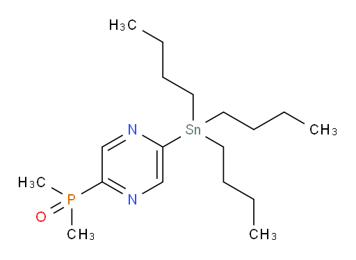 dimethyl(5-(tributylstannyl)pyrazin-2-yl)phosphine oxide