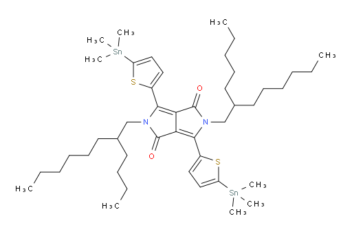 2-(2-butyloctyl)-5-(2-pentyloctyl)-3,6-bis(5-(trimethylstannyl)thiophen-2-yl)pyrrolo[3,4-c]pyrrole-1,4(2H,5H)-dione