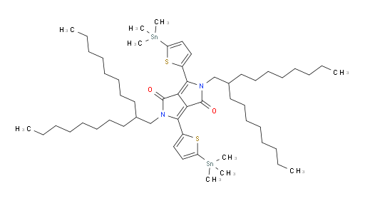 2,5-bis(2-octyldecyl)-3,6-bis(5-(trimethylstannyl)thiophen-2-yl)pyrrolo[3,4-c]pyrrole-1,4(2H,5H)-dione