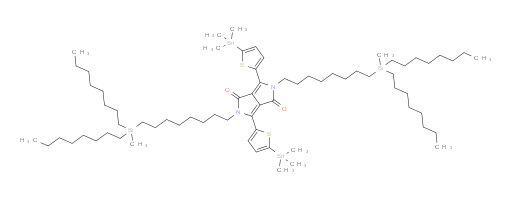 2,5-bis(8-(methyldioctylsilyl)octyl)-3,6-bis(5-(trimethylstannyl)thiophen-2-yl)pyrrolo[3,4-c]pyrrole-1,4(2H,5H)-dione