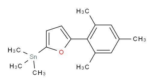 (5-mesitylfuran-2-yl)trimethylstannane