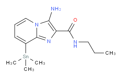 3-amino-N-propyl-8-(trimethylstannyl)imidazo[1,2-a]pyridine-2-carboxamide