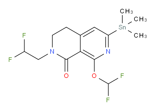 2-(2,2-difluoroethyl)-8-(difluoromethoxy)-6-(trimethylstannyl)-3,4-dihydro-2,7-naphthyridin-1(2H)-one