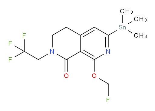 8-(fluoromethoxy)-2-(2,2,2-trifluoroethyl)-6-(trimethylstannyl)-3,4-dihydro-2,7-naphthyridin-1(2H)-one