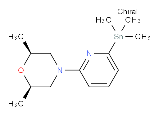 (2R,6S)-2,6-dimethyl-4-(6-(trimethylstannyl)pyridin-2-yl)morpholine