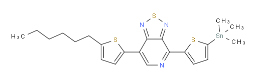 7-(5-hexylthiophen-2-yl)-4-(5-(trimethylstannyl)thiophen-2-yl)-[1,2,5]thiadiazolo[3,4-c]pyridine