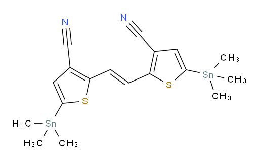 (E)-2,2'-(ethene-1,2-diyl)bis(5-(trimethylstannyl)thiophene-3-carbonitrile)