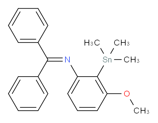 N-(diphenylmethylene)-3-methoxy-2-(trimethylstannyl)aniline
