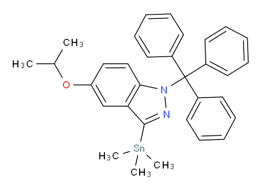 5-isopropoxy-3-(trimethylstannyl)-1-trityl-1H-indazole