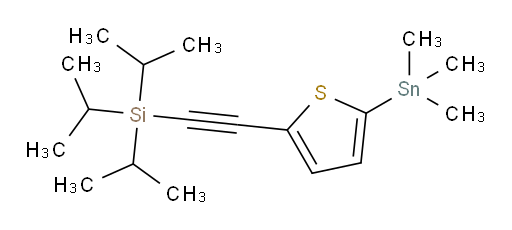 triisopropyl((5-(trimethylstannyl)thiophen-2-yl)ethynyl)silane