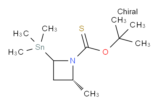 (2R)-O-tert-butyl 2-methyl-4-(trimethylstannyl)azetidine-1-carbothioate