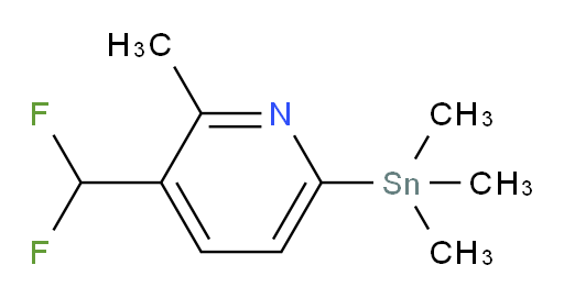 3-(difluoromethyl)-2-methyl-6-(trimethylstannyl)pyridine