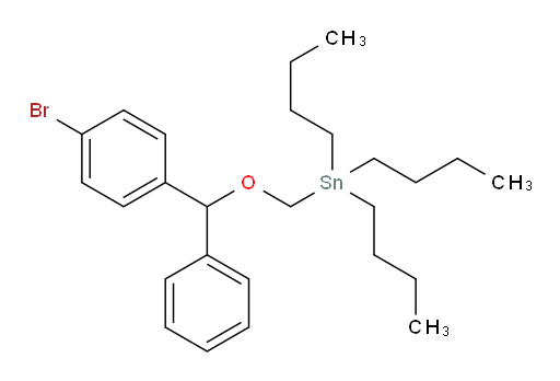 (((4-bromophenyl)(phenyl)methoxy)methyl)tributylstannane