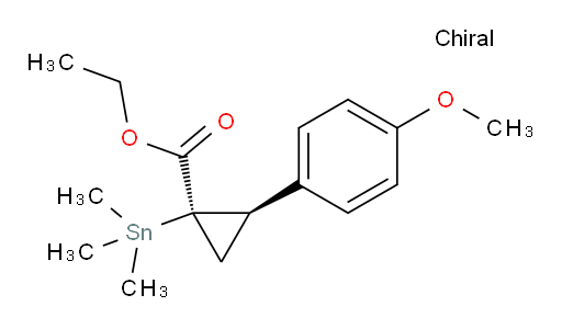 (1R,2R)-ethyl 2-(4-methoxyphenyl)-1-(trimethylstannyl)cyclopropanecarboxylate