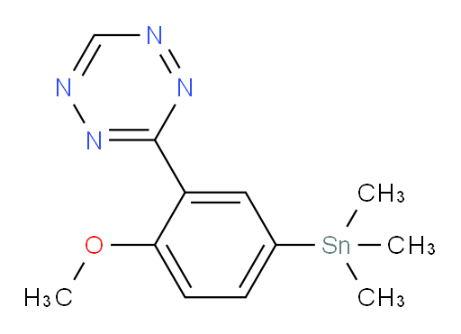 3-(2-methoxy-5-(trimethylstannyl)phenyl)-1,2,4,5-tetrazine