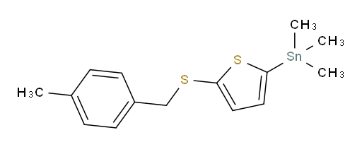 trimethyl(5-((4-methylbenzyl)thio)thiophen-2-yl)stannane