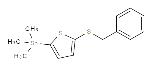 (5-(benzylthio)thiophen-2-yl)trimethylstannane
