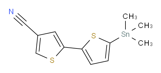 5'-(trimethylstannyl)-[2,2'-bithiophene]-4-carbonitrile