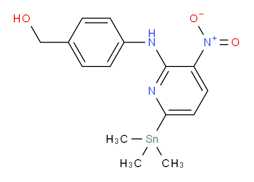 (4-((3-nitro-6-(trimethylstannyl)pyridin-2-yl)amino)phenyl)methanol