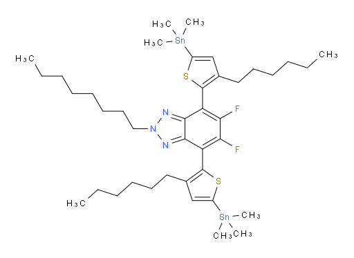 5,6-difluoro-4,7-bis(3-hexyl-5-(trimethylstannyl)thiophen-2-yl)-2-octyl-2H-benzo[d][1,2,3]triazole