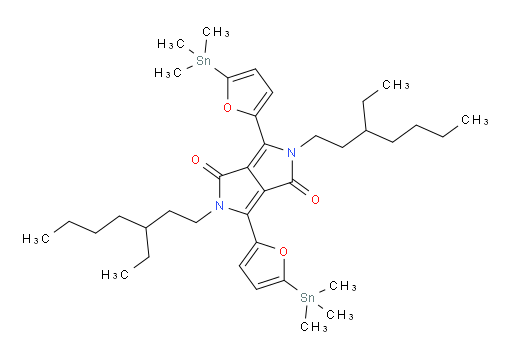 2,5-bis(3-ethylheptyl)-3,6-bis(5-(trimethylstannyl)furan-2-yl)pyrrolo[3,4-c]pyrrole-1,4(2H,5H)-dione