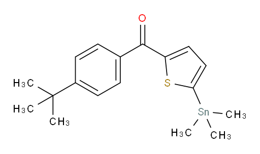 (4-(tert-butyl)phenyl)(5-(trimethylstannyl)thiophen-2-yl)methanone