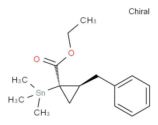 (1R,2S)-ethyl 2-benzyl-1-(trimethylstannyl)cyclopropanecarboxylate