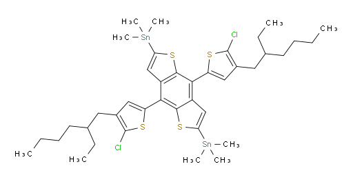 (4,8-bis(5-chloro-4-(2-ethylhexyl)thiophen-2-yl)benzo[1,2-b:4,5-b']dithiophene-2,6-diyl)bis(trimethylstannane)