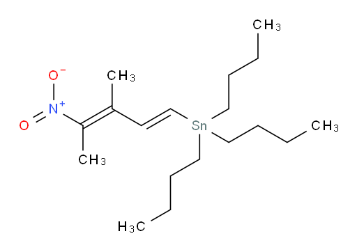 tributyl((1E,3E)-3-methyl-4-nitropenta-1,3-dien-1-yl)stannane