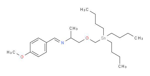 (E)-N-(4-methoxybenzylidene)-1-((tributylstannyl)methoxy)propan-2-amine