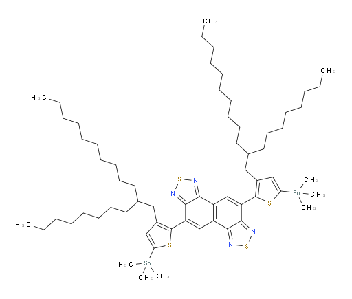 5,10-bis(3-(2-octyldodecyl)-5-(trimethylstannyl)thiophen-2-yl)naphtho[1,2-c:5,6-c']bis([1,2,5]thiadiazole)