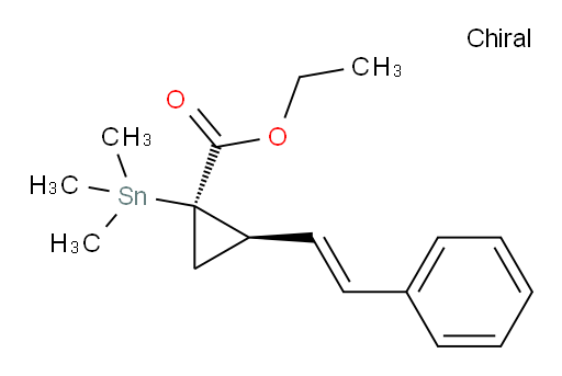(1R,2R)-ethyl 2-((E)-styryl)-1-(trimethylstannyl)cyclopropanecarboxylate