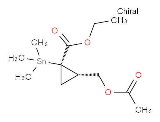 (1R,2S)-ethyl 2-(acetoxymethyl)-1-(trimethylstannyl)cyclopropanecarboxylate