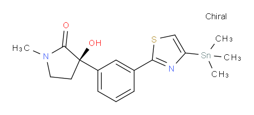 (R)-3-hydroxy-1-methyl-3-(3-(4-(trimethylstannyl)thiazol-2-yl)phenyl)pyrrolidin-2-one