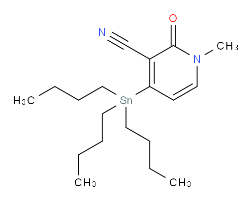 1-methyl-2-oxo-4-(tributylstannyl)-1,2-dihydropyridine-3-carbonitrile
