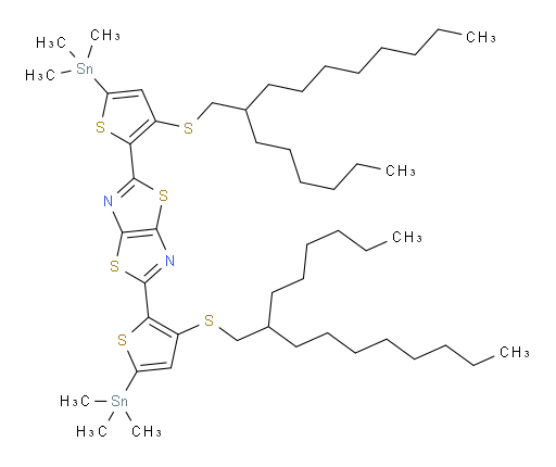 2,5-bis(3-((2-hexyldecyl)thio)-5-(trimethylstannyl)thiophen-2-yl)thiazolo[5,4-d]thiazole