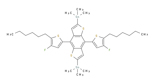 (4,8-bis(4-fluoro-5-hexylthiophen-2-yl)benzo[1,2-b:4,5-b']dithiophene-2,6-diyl)bis(trimethylstannane)