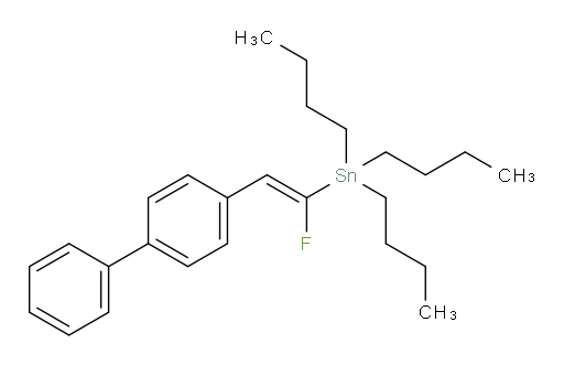 (E)-(2-([1,1'-biphenyl]-4-yl)-1-fluorovinyl)tributylstannane