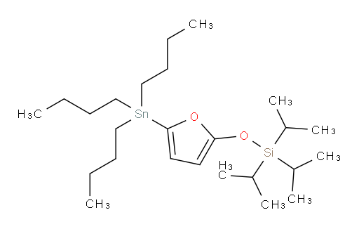 triisopropyl((5-(tributylstannyl)furan-2-yl)oxy)silane