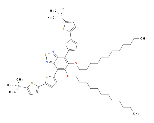 5,6-bis(dodecyloxy)-4,7-bis(5'-(trimethylstannyl)-[2,2'-bithiophen]-5-yl)benzo[c][1,2,5]thiadiazole