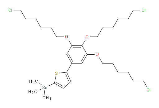 trimethyl(5-(3,4,5-tris((6-chlorohexyl)oxy)phenyl)thiophen-2-yl)stannane