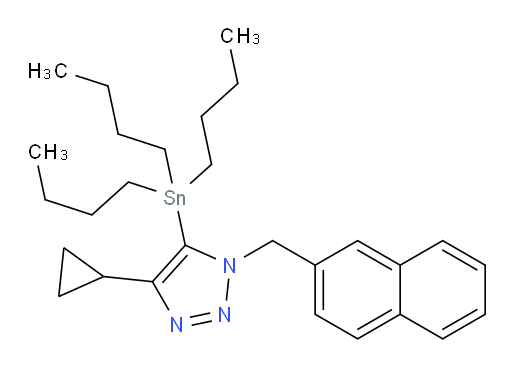 4-cyclopropyl-1-(naphthalen-2-ylmethyl)-5-(tributylstannyl)-1H-1,2,3-triazole