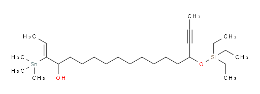 (Z)-15-((triethylsilyl)oxy)-3-(trimethylstannyl)octadec-2-en-16-yn-4-ol